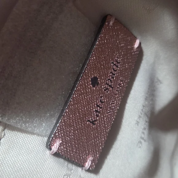 Kate Spade Sparkling Pink Glitter Tote Bag With Detachabble Strap For Crossbody - Picture 7 of 9